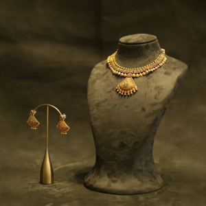 Chic Set Necklace & Latkan 22KT