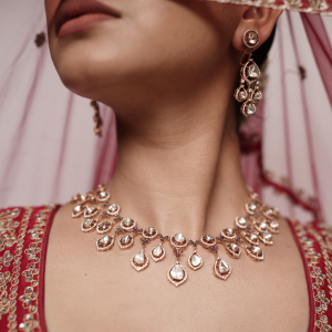 Diamond Set 18KT ( D- Rose Gold Fancy)