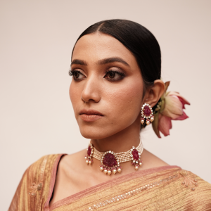 Polki Diamond Chic Set Necklace 18KT (Polki - Fancy)